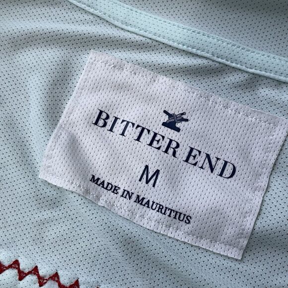 BITTER END Crew Patch Dritek Hoodie Dress Medium Mint Green Sailing Tropical - Picture 6 of 9